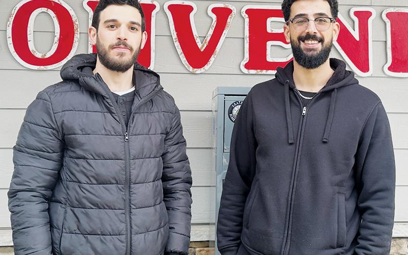Kae (left) and Moe Salah will greet customers at  Skyway Convenience, which has re-opened to the public after closing its doors in February 2023. Photo by Latresa Phillips/The Graham Star