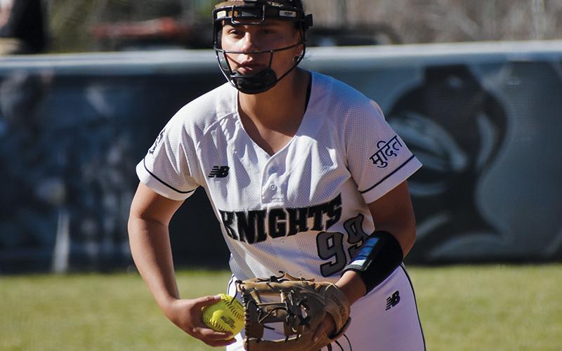 Naomi Taylor struck out seven Andrews batters en route to delivering a perfect game against the Lady Wildcats on Friday. Photo by Bella Eddings/The Graham Star