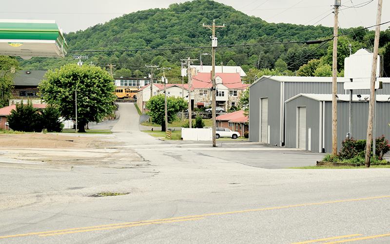 The intersection of Rodney Orr Bypass and Laura Street will be busier than ever next year, thanks to the addition of a 32,000 square-foot retail store that will occupy the space on the left. The  upgraded buildings on the right will serve as an annex of the effort. Photos by Kevin Hensley/editor@grahamstar.com