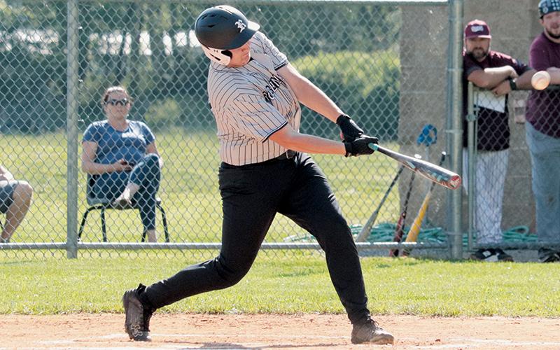 Avery Webster had a multi-hit performance in Robbinsville’s 12-1 blowout victory over Cherokee on Tuesday. Photos by Kyla Garland/The Graham Star