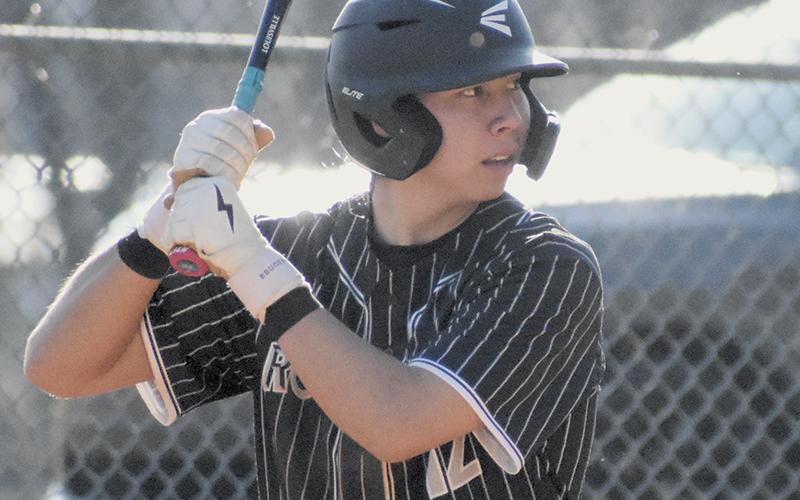 Senior Quinn Jumper finished with a .411 average in 2025, leading the Black Knights in that category. Photo by Kyla Garland/The Graham Star