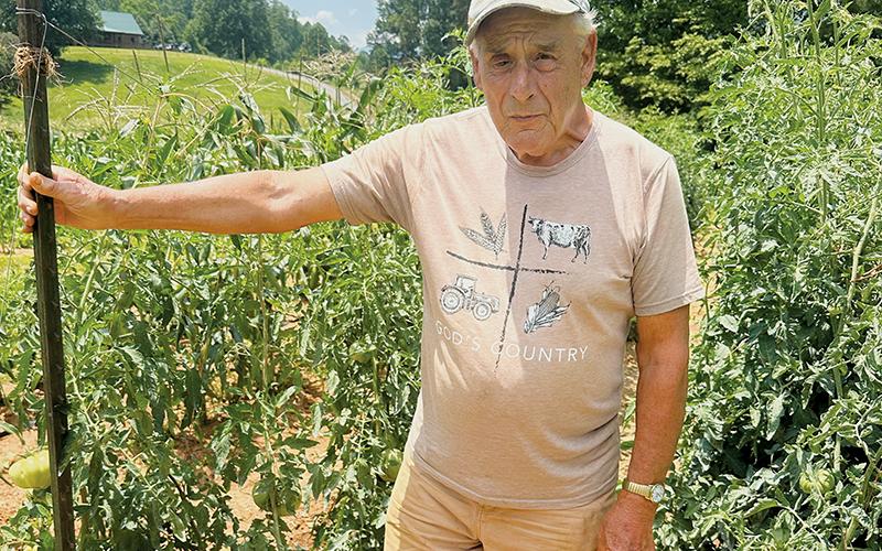 Hugh Orr has a full-time job, tending five gardens in the East Buffalo community. Photo by Latresa Phillips/The Graham Star