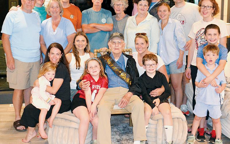 Doyle Brock celebrated his 100th birthday in style: flanked by his family for a weekend trip in Pigeon Forge.