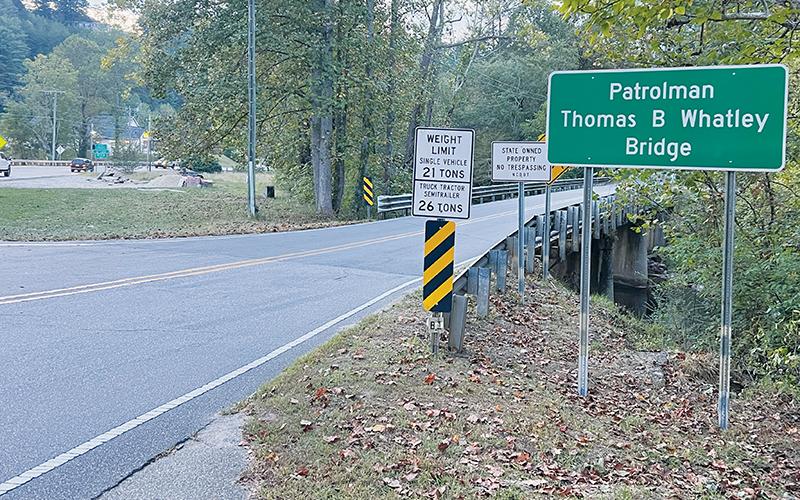 What is now known as “Patrolman Thomas B. Whatley Bridge” sees a bevy of daily traffic while spanning the Cheoah River.