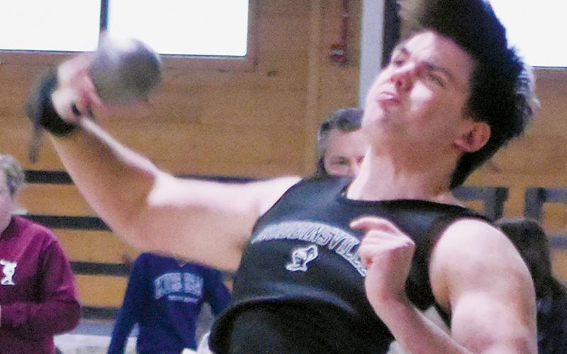 Isiac Collins continued his quest for a state title in the shot put by winning Jan. 28's competition.