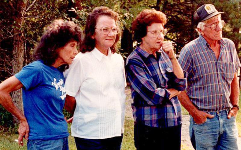 Older American Program employees (from left) Edna Woods, Jura Mae Jordan, Winnie Cook and Chester Bradshaw. Photo by Marshall McClung/The Graham Star