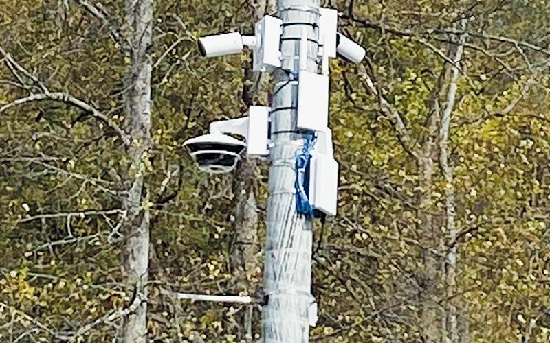 Cameras such as this one on Knight Street in Robbinsville have recently drawn public inquires, directed toward the Graham County Sheriff's Office.
