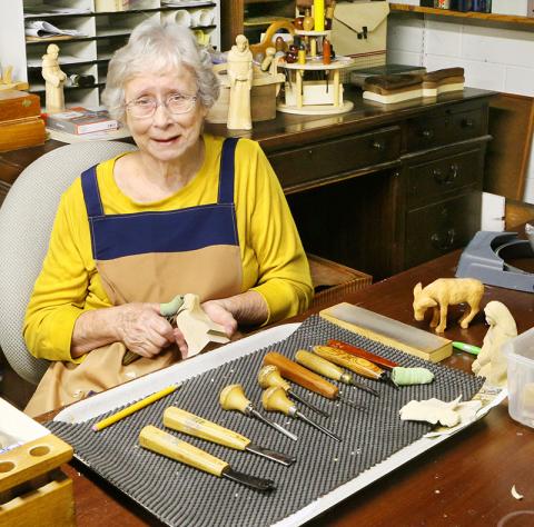 Helen Gibson in her studio.