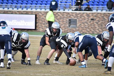 Robbinsville quarterback Nathan Collins prepares to take the snap during the first half of Saturday's 1A state championship football game in Durham. Photo by Kevin Hensley/editor@grahamstar.com