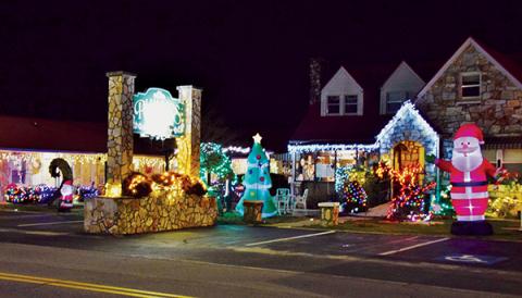 The Phillips Historic Motel was the Best Business winner of the REVVED UP  Christmas decoration contest. Photos by Art Miller/amiller@grahamstar.com