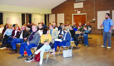 Graham County resident Aaron Bradley speaks during the public comment portion of Tuesday's Board of Commissioners meeting. Photos by Art Miller/amiller@grahamstar.com