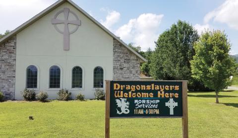 Grace Fellow Baptist Church on Tapoco Road extends a special invitation on those interested in taming the Dragon. Photo by Eric Reece/The Graham Star
