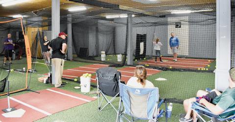 “The Rock” – an indoor softball facility – cannot be located on a map, but you can pinpoint much of Robbinsville’s success on the diamond to the hours spent putting in reps at the building. Photo by Kevin Hensley/editor@grahamstar.com