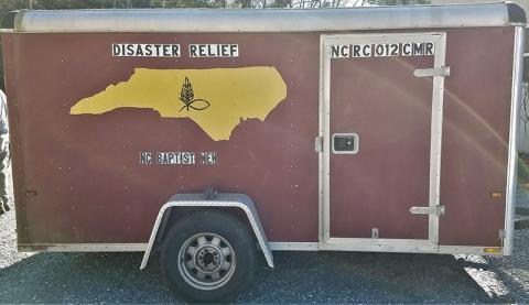 The N.C. Baptist Men’s Disaster Relief recently distributed food in Graham County. Photo by Eric Reece/The Graham Star