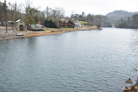 Heavy rainfall was cited by Brookfield Renewable for recent erosion issues along the shores of Lake Santeetlah. Photo by Charlie Benton/news@grahamstar.com