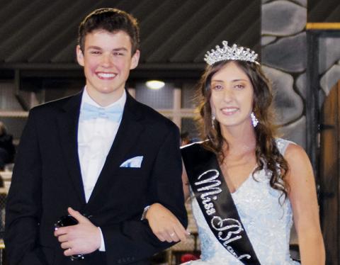 Miss Gabrielle Celeste Hooper was named Miss Lady Knight 2020-21 during Friday’s homecoming festivities. With Hooper is her escort, Mr. Dalson Jordan. Photo by Art Miller/amiller@grahamstar.com