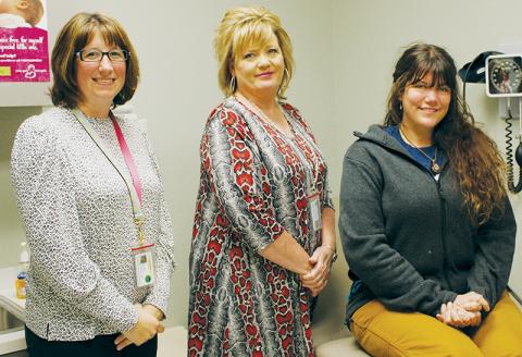 Health director Beth Booth, head nurse Lorita Eller and Community Care of North Carolina case investigator Michelle Stell are just some of the members of the Graham County Health Department that have been at the forefront of the local response to COVID-19. Photo by Charlie Benton/news@grahamstar.com