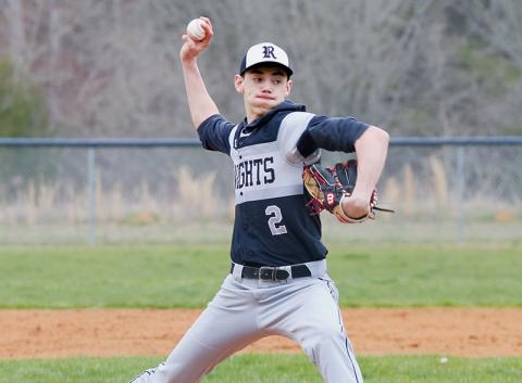 Jeb Shuler prepares to fire a pitch at Hiwassee Dam on March 9, 2020. The senior hurler looks to be the ace of Robbinsville’s pitching staff this season.