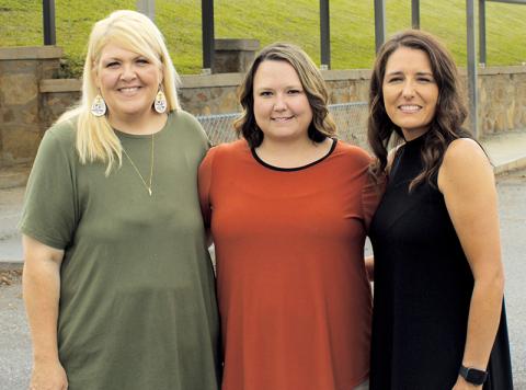 Robbinsville Elementary School art teacher Lynn Lynn, Robbinsville High School English teacher Brittany Tincher and Robbinsville Middle School science teacher Becky Brock (from left) were named the 2020-21 Graham County Schools’ Teachers of the Year. Photo by Charlie Benton/news@grahamstar.com