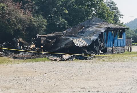 Eight days after a fire destroyed the Stecoah Diner, officials are still trying to determine what started the blaze. Photo by Kevin Hensley/editor@grahamstar.com