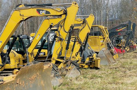 Over the past few weeks, equipment owned by Graham County Land Company has been moved to a central location – behind the Graham County Recycling Center – in anticipation of a future auction. Photos by Randy Foster/The Graham Star