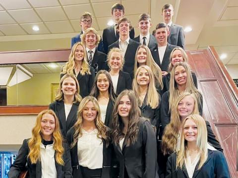Robbinsville was well-represented at the state HOSA competition, which was held in Greensboro from March 9-12. Photo courtesy of Robbinsville High School HOSA