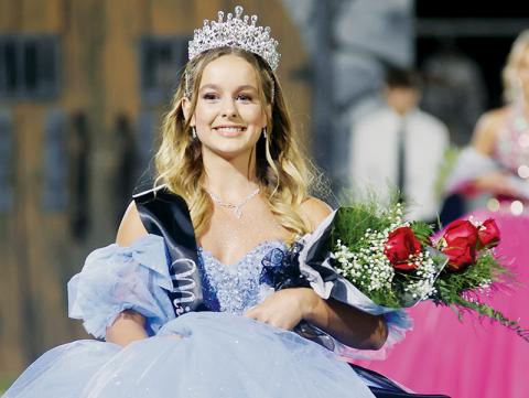 Nothing was going to erase the smile off Destanee Shay Trammell’s face Friday, after the Robbinsville High School senior was announced as the 2022-23 Homecoming Queen. Photo courtesy of Miranda Buchanan/Robbinsville High School Yearbook