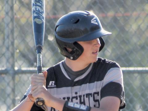 Senior first baseman Lathan Buchanan recorded two doubles and drove in five runs for Robbinsville in Tuesday’s 14-3 road win over Andrews. Photo courtesy of Fala Welch/Contributing Photographer