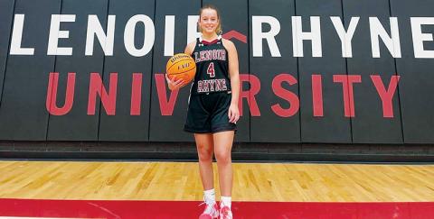 All the speculation concerning where Lady Knights senior Desta Trammell would play college basketball was resolved April 11, when she announced her commitment to Lenoir-Rhyne University. Photos courtesy of Faith Trammell/Contributing Photographer