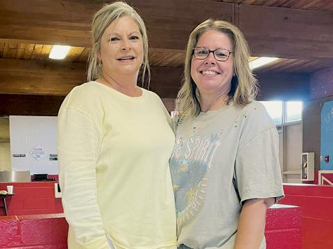 Teresa Moody has been named Robbinsville Elementary School's 2022-23 Teacher of the Year. With Moody is principal Dr. Jaime Hooper.