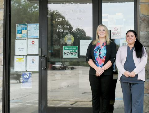 Nurse practitioners Meggan Smith (left) and Norma Burdette have both joined the staff at the Graham County Department of Public Health. The hires are a resolution to the void that Graham County Urgent Care & Family Practice’s closing could have on local healthcare. Photo by Kevin Hensley/editor@grahamstar.com