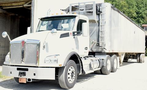 Thanks to a grant, the Graham County Sanitation Department has received two new Kenworth’s to haul garbage to the current dump site in Ball Ground, Ga. Photo by Ruby Annas/news@grahamstar.com