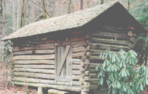 An old corn crib sits in the Hares Creek community. Photo by Marshall McClung/The Graham Star