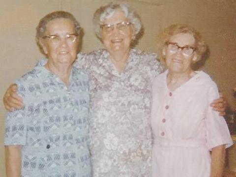 Arlie Massey, Ida Slaughter and Louise Slaughter (from left) were way ahead of the curve when it came to forming a “Neighborhood Watch.” Photo courtesy of Melinda Bailey