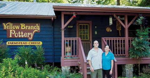 After nearly 38 years of producing finely-crafted cheese and pottery, Bruce DeGroot and Karen Mickler of Yellow Branch Farm recently decided to shut down their operation. Photo courtesy of Sam English