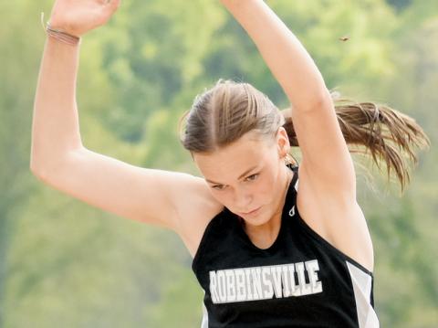 Claire Barlow, state qualifier, long and triple jumps