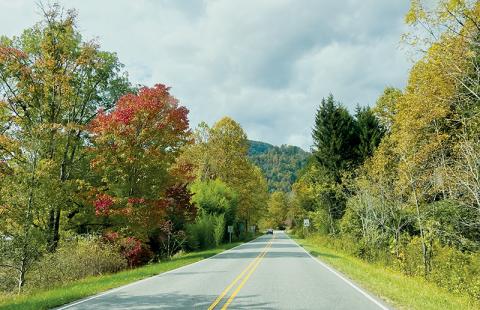 The last section of the Corridor K project – much of which includes this strip of North Carolina Highway 28, shown Oct. 19 – has received $20 million in funding, thanks to the work of Congressman Chuck Edwards. Photo by Kevin Hensley/editor@grahamstar.com