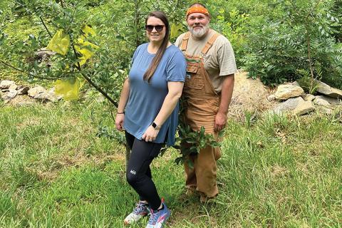 Cheset and Jeremy Williams have carefully sculpted the side of a mountain in Graham County to become their single source for food. Photos by Latresa Phillips/The Graham Star