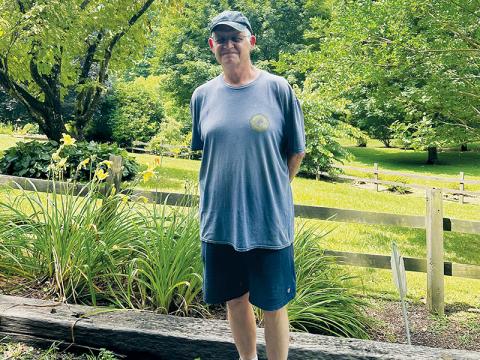 Keeping a garden has been a way of life for Mitch Rogers since he was a teenager. Photos by Latresa Phillips/The Graham Star