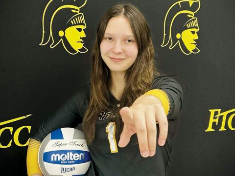 Delaney Brooms took a chance by visiting Fayetteville Technical Community College on July 26 – and left with a scholarship to play volleyball.