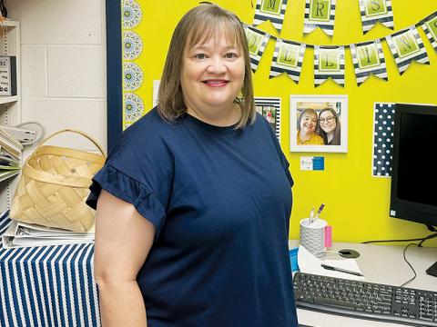 Analisa Collins was named Robbinsville Elementary School's 2023-24 Teacher of the Year. Photos by Latresa Phillips/The Graham Star