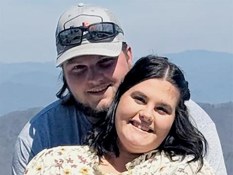 Aaron and Abbi Phillips lost their home on Upper  Tuskeegee Road to a fire Saturday night. The couple also has a two-month-old son, Colter.