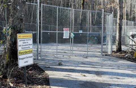 The popular Bear Creek sanitation center officially re-opened for public use Dec. 21, with more restrictions in place to help combat misuse at what the county identified as its most problematic convenience site. Photo by Kevin Hensley/editor@grahamstar.com