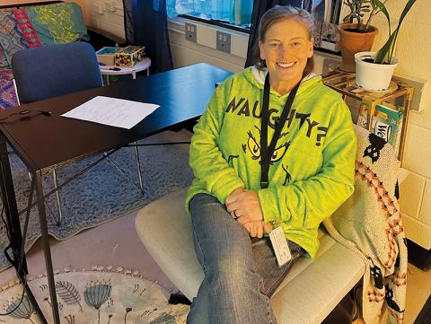 Gabrielle Sunny Jenkins is a popular face to Graham County students. Her work as a mental health liaison for the system has led to recognition from the Region A Children’s Partnership. Photo by Latresa Phillips/The Graham Star