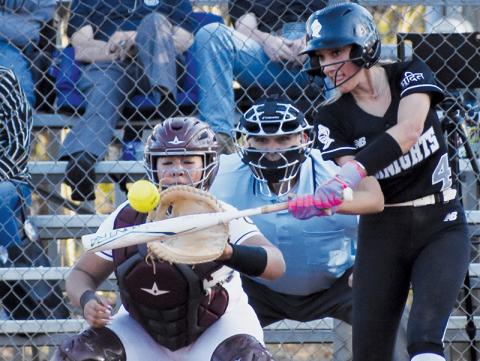 Anna Williams drives the ball March 12 at Owen. Photo by Lexie Anderson/The Graham Star