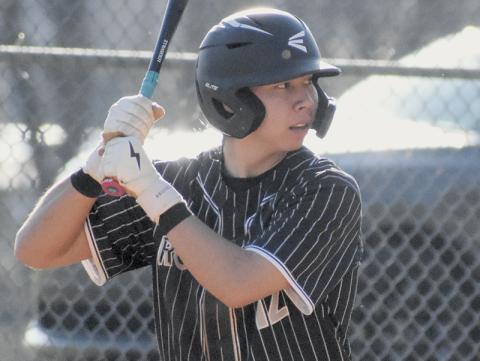 Senior Quinn Jumper finished with a .411 average in 2025, leading the Black Knights in that category. Photo by Kyla Garland/The Graham Star