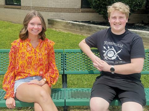 Anna Wehr and Ryan Lynn will lead the Robbinsville High School Class of 2025 onto the floor Friday as this year’s respective valedictorian and salutatorian. Photo by Latresa Phillips/The Graham Star