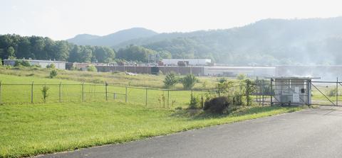 Construction was already underway at the former home of Stanley Furniture and Oak Valley Hardwoods off  Snowbird Road on Tuesday, as EcoKing Solutions begins preparations to establish its first manufacturing plant in the United States. Photos by Kevin Hensley/editor@grahamstar.com