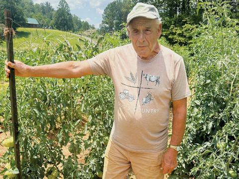 Hugh Orr has a full-time job, tending five gardens in the East Buffalo community. Photo by Latresa Phillips/The Graham Star