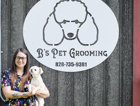 Brittney Holder owns B's Pet Grooming, but also works tirelessly to help control the local animal population. Photos by Kevin Hensley/editor@grahamstar.com